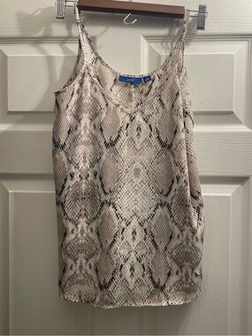 Apt. 9 Beige and Black Snake-Print Cami